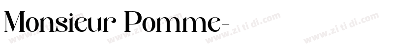 Monsieur Pomme字体转换